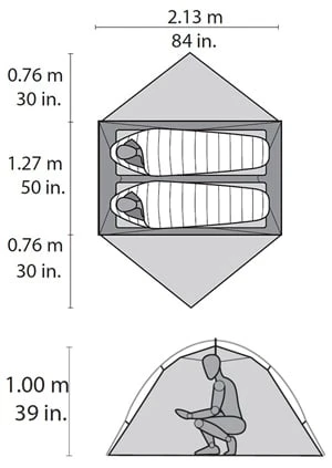 MSR Hubba Hubba NX - Green 4 MSR Hubba Hubba NX - Green - Afbeelding 4