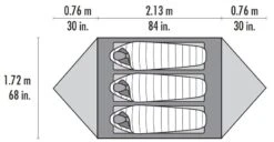 MSR Mutha Hubba NX - Green -Kampeeruitrusting 34238 msr mutha hubba nx 3 persoons tent green
