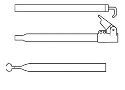 Campking Zak Extra Dakligger 28/25 Mm.170-260 Cm+Qg:Al