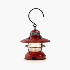 Barebones Edison Mini Lantern -Kampeeruitrusting Barebones MIni Edison light Red aan