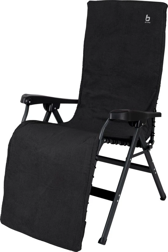 Bo-Camp Stoelhoes Badstof L Polst. Antraciet 1 Bo-Camp Stoelhoes Badstof L Polst. Antraciet