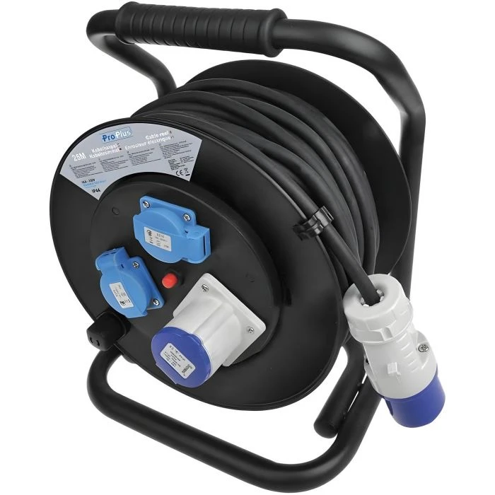 CEE-Schuko Kabelhaspel 3x1.5mm 25M 1 CEE-Schuko Kabelhaspel 3x1.5mm 25M