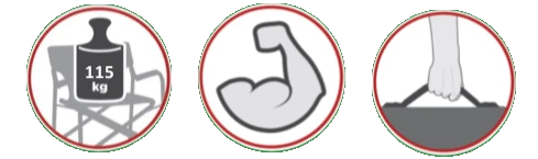 Coleman Kick Back Chair Pdq - Grey 3 Coleman Kick Back Chair Pdq - Grey - Afbeelding 3