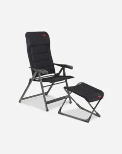 Crespo Stoel Ap-237 Air Deluxe -Kampeeruitrusting Crespo standestoel Ap 237 Air Deluxe Zwart Voetenbank