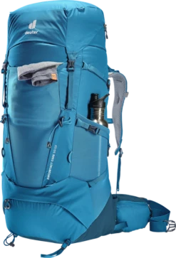Deuter Backpack Aircontact Core 50+10 -Kampeeruitrusting Deuter aircontact core 50 10 blauw voor zijde