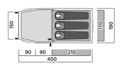 Easy Camp Tent Hemsedal 3 -Kampeeruitrusting Easy Camp Hemsedal 3 3