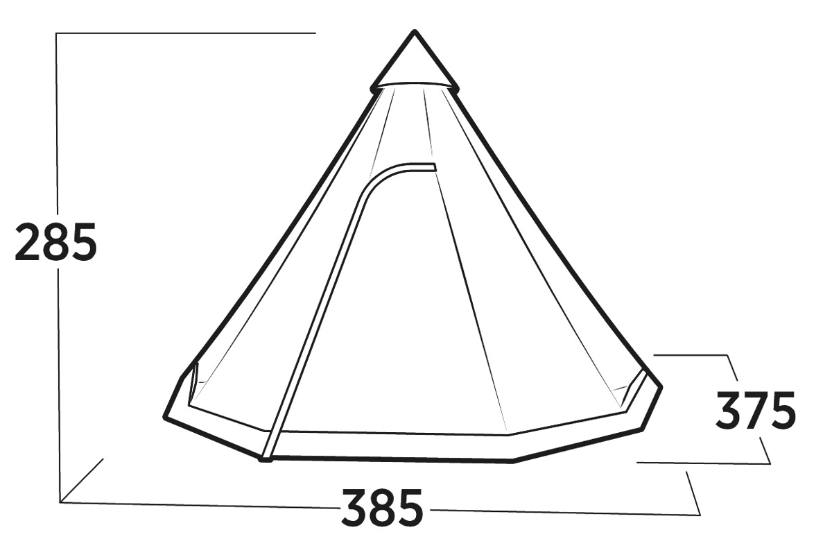 Easy Camp Rands Tipi Tent 2 Easy Camp Rands Tipi Tent - Afbeelding 2