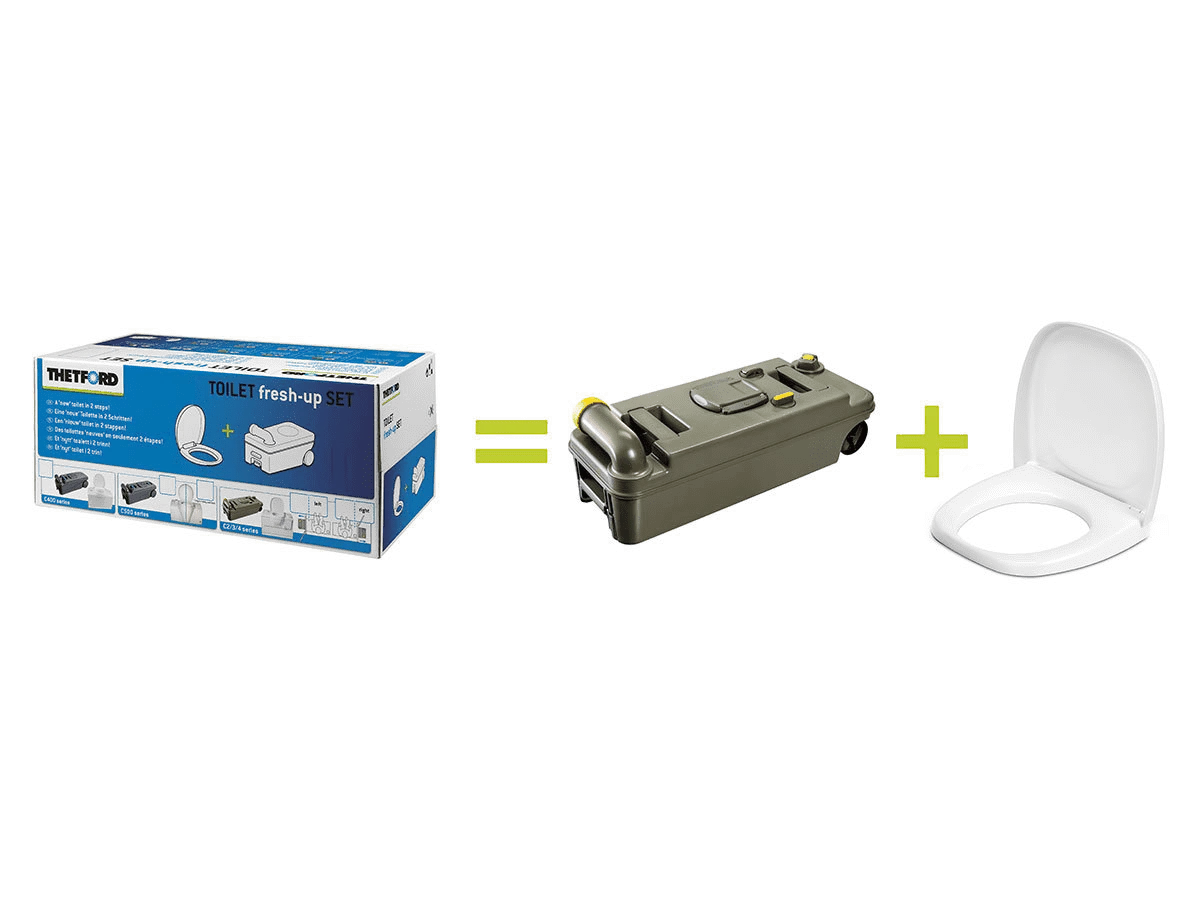 Thetford Fresh Up Set C234 With Wheels And Handle Rh 2 Thetford Fresh Up Set C234 With Wheels And Handle Rh - Afbeelding 2