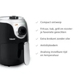 Tristar Airfryer Mini Crispy 2Ltr 1000W -Kampeeruitrusting FR 6980 431 online NL