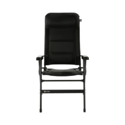 Travellife Stoel Barletta Comfort L Zwart -Kampeeruitrusting Gimeg Stoel Barletta Comfort L Zwart voorkant