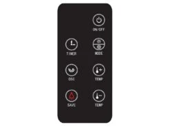 Haba Sunny Tower 1200/2000W Kachel Met Afstandsbediening -Kampeeruitrusting Haba Sunny Tower 1200 2000W Kachel afstandbediening