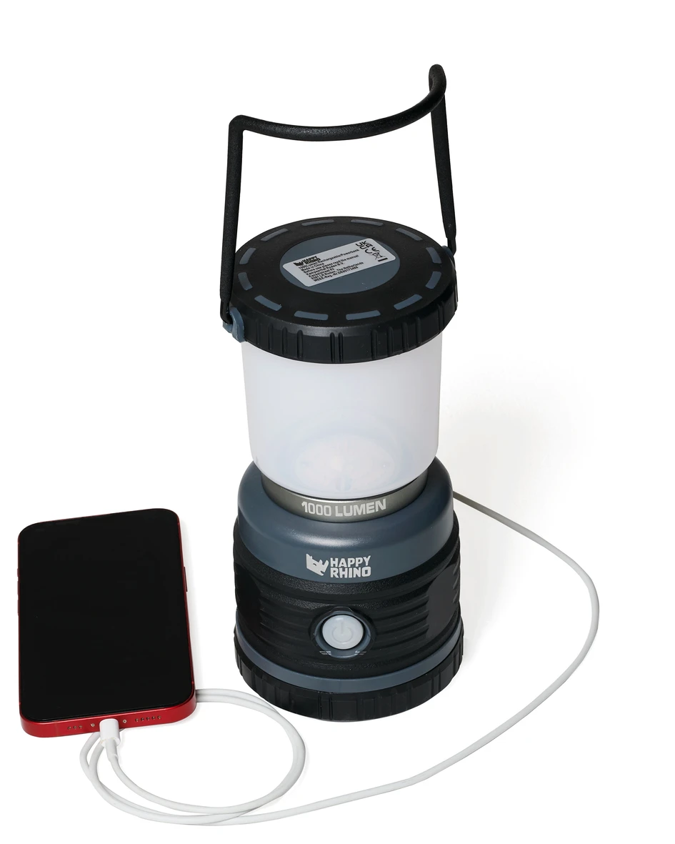 Happy Rhino Lamp Kiruna 1.000Lm Rechargeable Grey/Black 7 Happy Rhino Lamp Kiruna 1.000Lm Rechargeable Grey/Black - Afbeelding 7