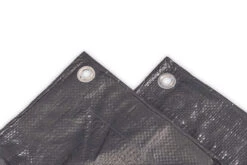 Happy Rhino Dekzeil PE -Kampeeruitrusting Happy Rhino PE Grondzeil ogen 2