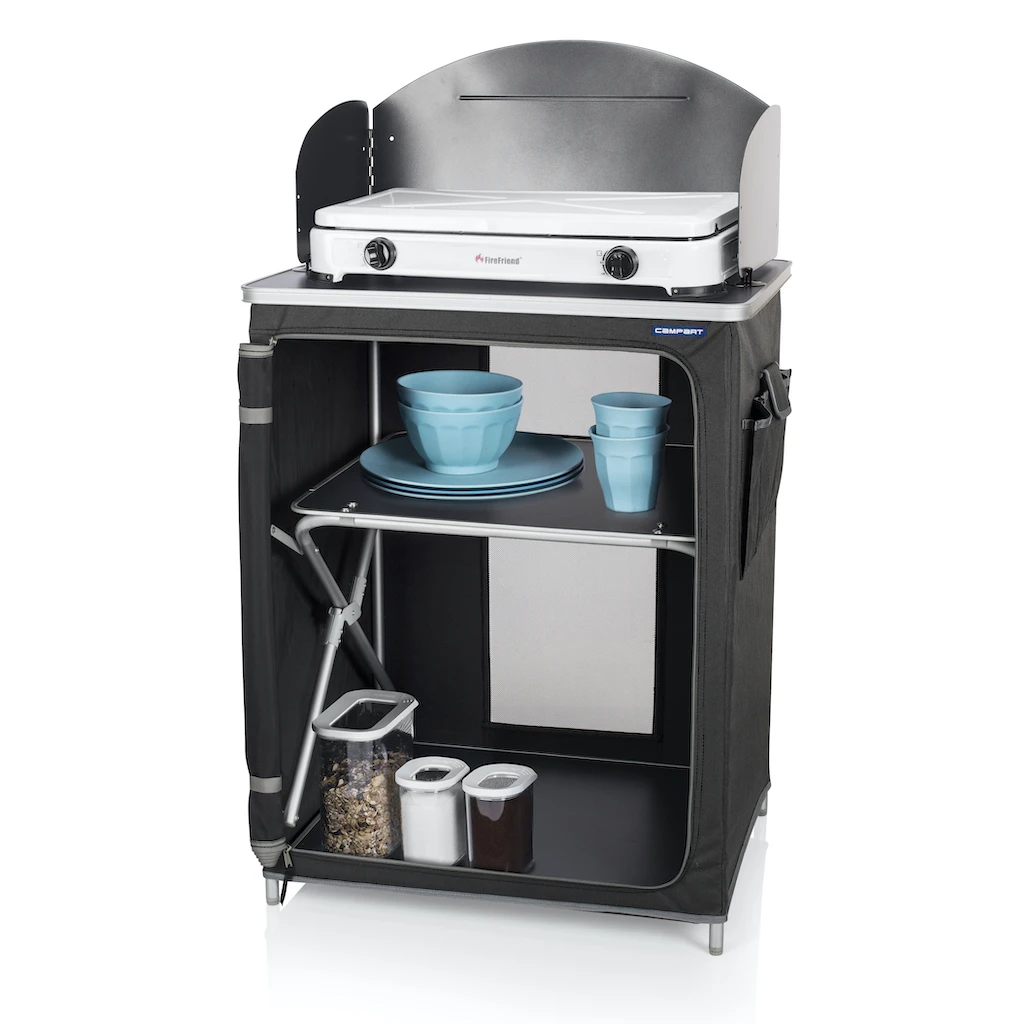 Campart Travel Kookmeubel Almeria Easyfold Incl.Windscherm Antra Alu 3 Campart Travel Kookmeubel Almeria Easyfold Incl.Windscherm Antra Alu - Afbeelding 3