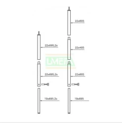 Campking Stokkenset 3-Delig Staal - Sunsation 25 MM