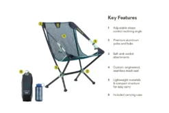 Nemo Moonlite Reclining Camp Chair - Lagoon -Kampeeruitrusting Nemo Moonlite Reclining Camp Chair Lagoon 8
