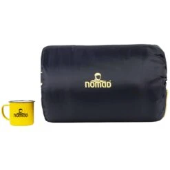 Nomad Slaapzak Brisbane - Dark Denim 10 Nomad Slaapzak Brisbane - Dark Denim -Kampeeruitrusting Nomad Deken Slaapzak Brisbane Dark Denim pakmaat