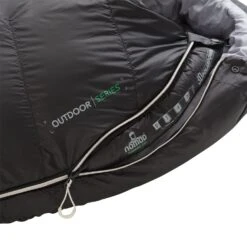 Nomad Mummy Slaapzak Fornax 480 (L) - Black -Kampeeruitrusting Nomad Mummy Slaapzak Fornax 480 L Black rits