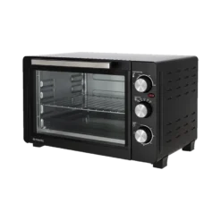 Mestic Oven 30Ltr 1.200 Watt Hete Lucht Mho-130 9 Mestic Oven 30Ltr 1.200 Watt Hete Lucht Mho-130 -Kampeeruitrusting OVEN 30LTR 1200 WATT HETE LUCHT MHO 130 links schuin