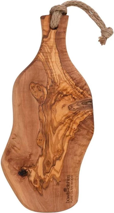 Olijfhouten Serveerplank 30-35 Cm Rustique Met Handvat 1 Olijfhouten Serveerplank 30-35 Cm Rustique Met Handvat
