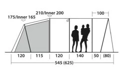 Outwell Tunneltent Denver 5 -Kampeeruitrusting Outwell Tunneltent Denver 5 10