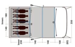 Outwell Tunneltent Hayward Lake 5 ATC 16 Outwell Tunneltent Hayward Lake 5 ATC -Kampeeruitrusting Outwell Tunneltent Hayward Lake 5 ATC 8