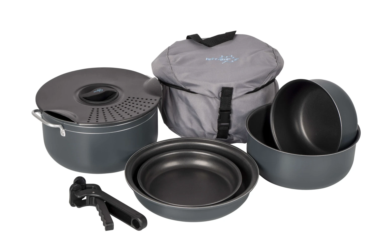 Bo-Camp Pannenset Camping 7-Dlg Alu/Gec 4 Bo-Camp Pannenset Camping 7-Dlg Alu/Gec - Afbeelding 4