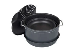 Bo-Camp Pannenset Camping 7-Dlg Alu/Gec 9 Bo-Camp Pannenset Camping 7-Dlg Alu/Gec -Kampeeruitrusting PannensetCamping7deligalugec overzichtdeksel