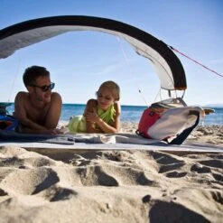 Terra Nation Strandtent Roa Kohu RPET - Sand -Kampeeruitrusting Roa Kohu strandtent 3