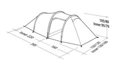 Robens Tent Voyager 2EX -Kampeeruitrusting Robens voyager 2ex tekening