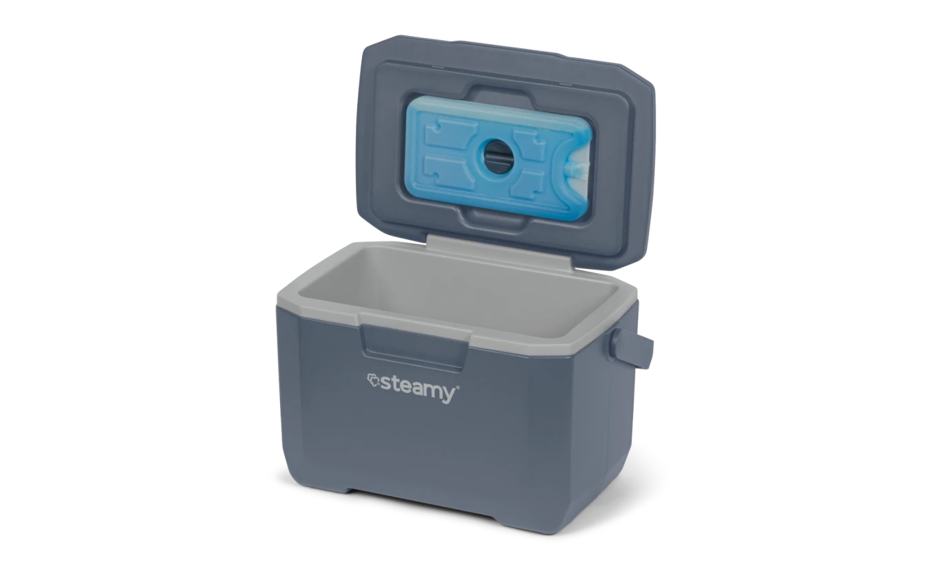 Steamy Cool 6 Liter Koelbox Blauw Incl.Koelelement 3 Steamy Cool 6 Liter Koelbox Blauw Incl.Koelelement - Afbeelding 3