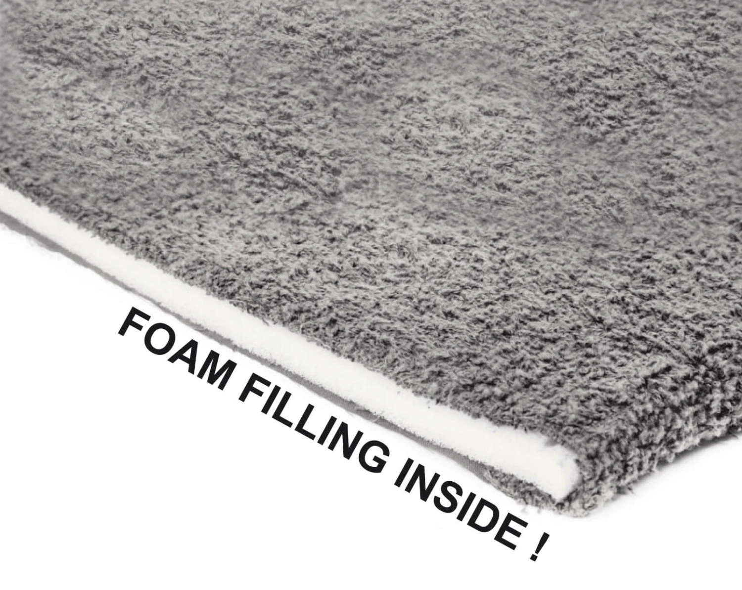 Bo-Camp Stoelhoes Badstof Polst. M Grijs 2 Bo-Camp Stoelhoes Badstof Polst. M Grijs - Afbeelding 2