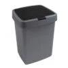 Sunware Afvalbak Delta 10L - Metallic Zwart