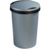 Sunware Twinga Prullenbak Met Klepdeksel 47L - Metallic/Zwart