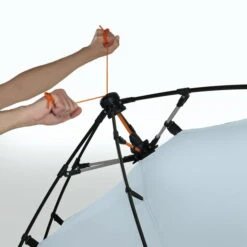 Terra Nation Strandtent Hare Kohu Plus RPET - Bleu -Kampeeruitrusting Terra Nation Kau Kohu Plus strandtent blauw 4 1