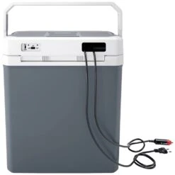 Tristar Koelbox KB-7530 12/230 Volt 30 Liter 5 Tristar Koelbox KB-7530 12/230 Volt 30 Liter -Kampeeruitrusting Tristar Koelbox KB 7530 grijs zijkant