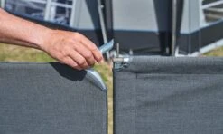 Isabella Windscherm Deur Deel, 120 Cm, Mega - Granite 5 Isabella Windscherm Deur Deel, 120 Cm, Mega - Granite -Kampeeruitrusting Windscreen mega granite 2