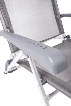 Bo-Camp Beach Chair St. Tropez Grijs -Kampeeruitrusting bo camp beach chair st tropez grijs leuning