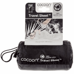 Cocoon Travelsheet Thermolite Performer - Volcano Black -Kampeeruitrusting cocoon travelsheet thermolite performer volcano black verpakking