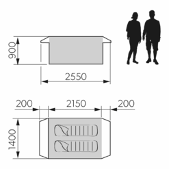 Dometic Pico FTC 2X2 TC 7 Dometic Pico FTC 2X2 TC -Kampeeruitrusting dometic pico ftc vloerplan