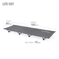 Helinox Lite Cot - Black - Regular -Kampeeruitrusting helinox lite cot veldbed afmetingen
