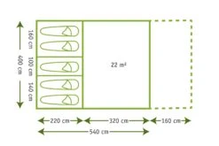 Karsten Tunneltent Imperia - Beige -Kampeeruitrusting imperia afb. 12