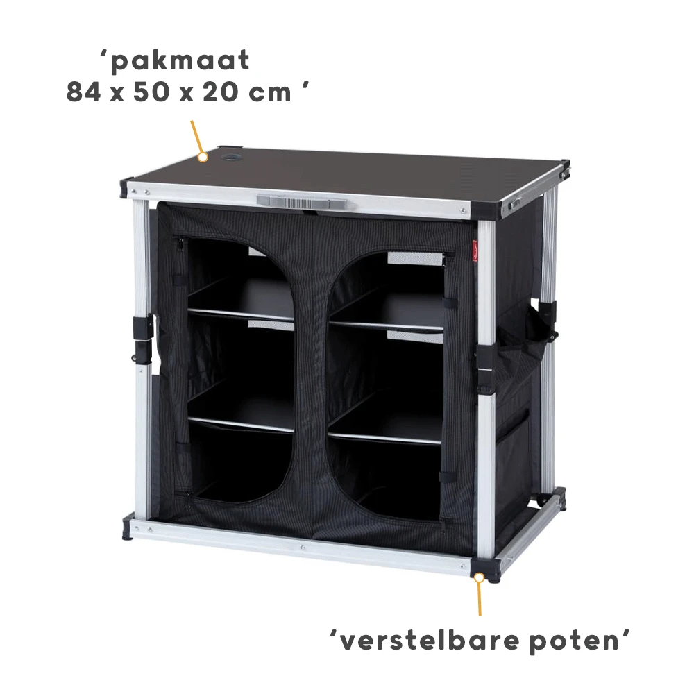 Isabella Opvouwbare Kast Dubbel 2 Isabella Opvouwbare Kast Dubbel - Afbeelding 2