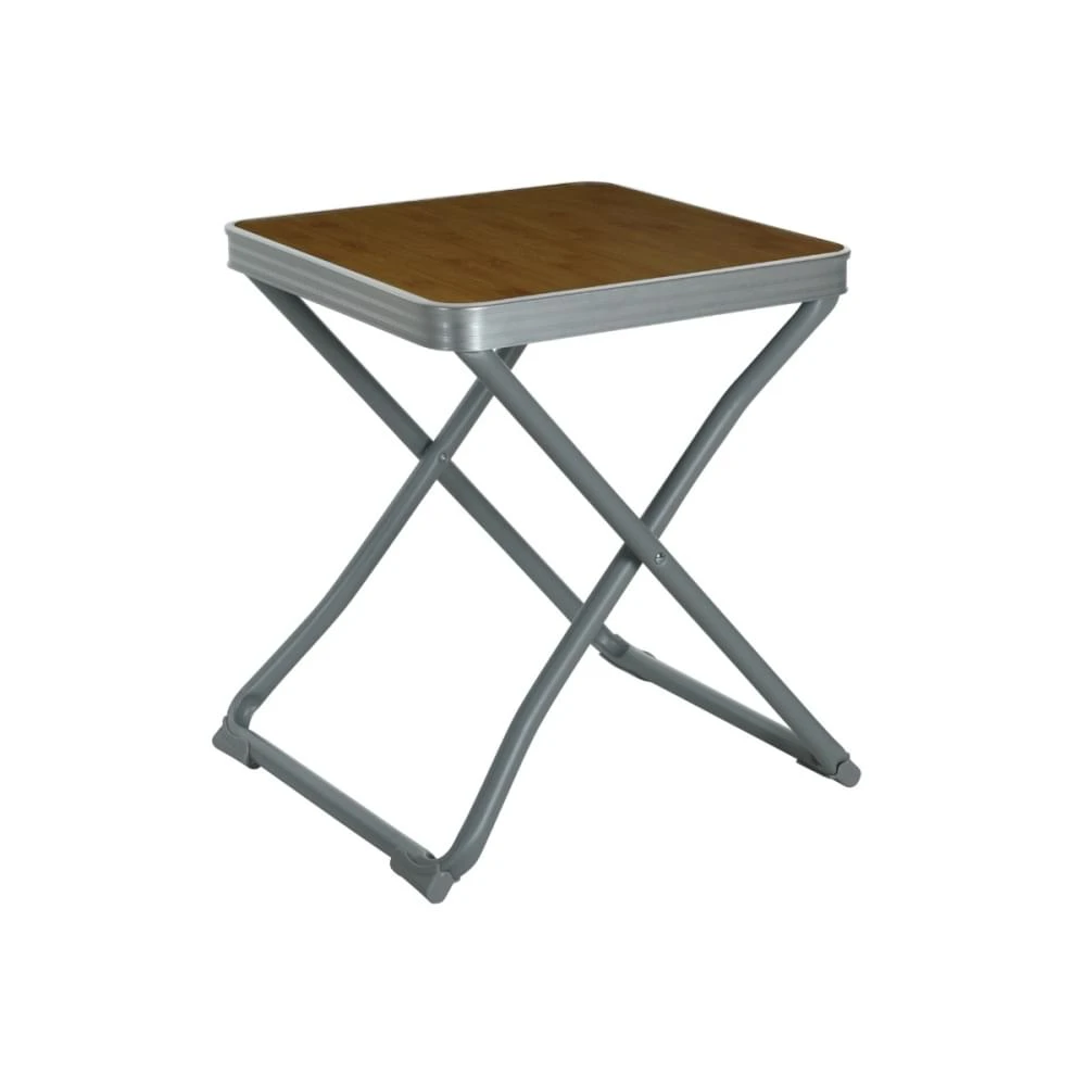 Vouwkruk Met Tafelblad Bamboe Finish 42X40X48Cm 1 Vouwkruk Met Tafelblad Bamboe Finish 42X40X48Cm