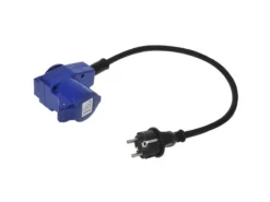 Proplus Cee Verlengkabel 40Cm Van Schuko Naar Haakse Contra