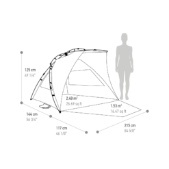 Terra Nation Strandtent Hare Kohu Plus RPET - Sand -Kampeeruitrusting reka plus 2
