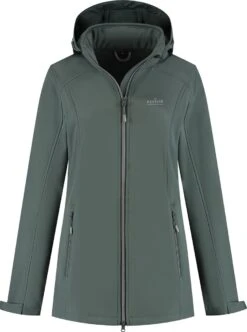 Kjelvik Softshell Kyra Dames -Kampeeruitrusting softshell kyra dames green