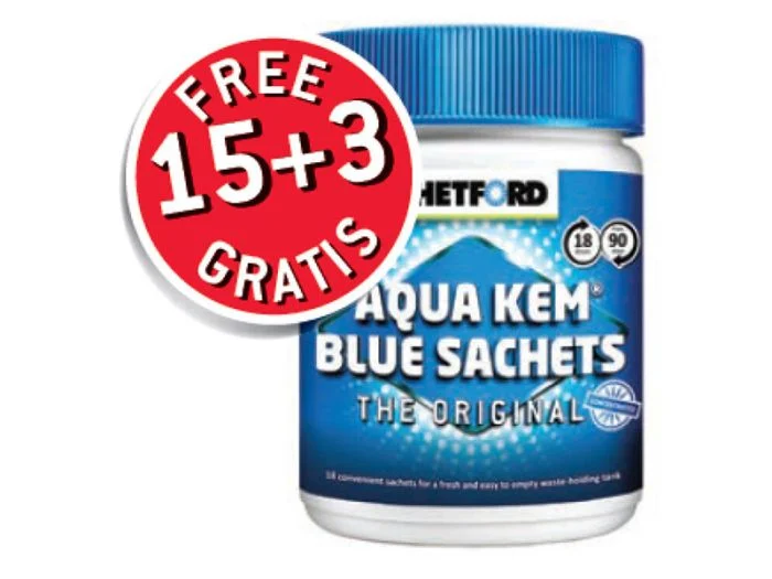Thetford Aqua Kem Blue Sachets 15 + 3S 1 Thetford Aqua Kem Blue Sachets 15 + 3S