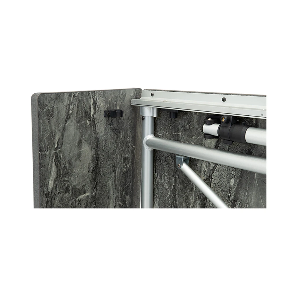 Travellife Trafellife Sorrento Tafel Uitschuifbaar Honeycomb Dark Grey 80/110/140 Cm 4 Travellife Trafellife Sorrento Tafel Uitschuifbaar Honeycomb Dark Grey 80/110/140 Cm - Afbeelding 4