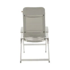 Travellife Barletta Standenstoel Comfort L Light Grey -Kampeeruitrusting travellife barletta standenstoel comfort l light grey achterkant